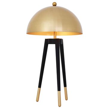 Eicholtz Coyote Table Lamp in Black and Gold, , large