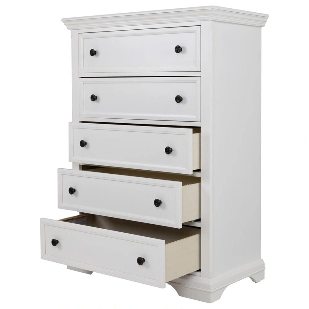 Sorelle Portico 5-Drawer Chest in White, , large