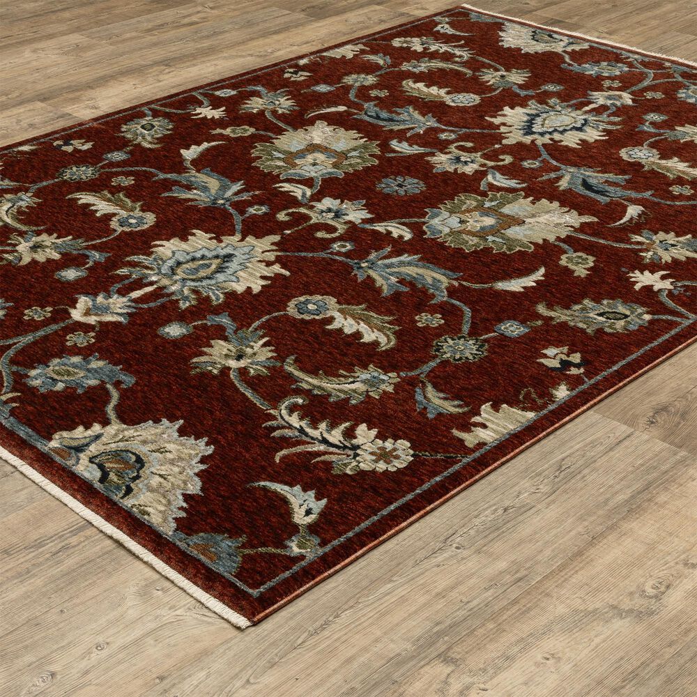 Oriental Weavers Capella Red and Multicolor 7&#39;10&quot; x 10&#39;10&quot; Area Rug, , large
