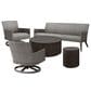 Ebel Outdoor Furniture Bellino and Siena 5-Piece Patio Conversation Set in Iron, Fog and Smoke, , large