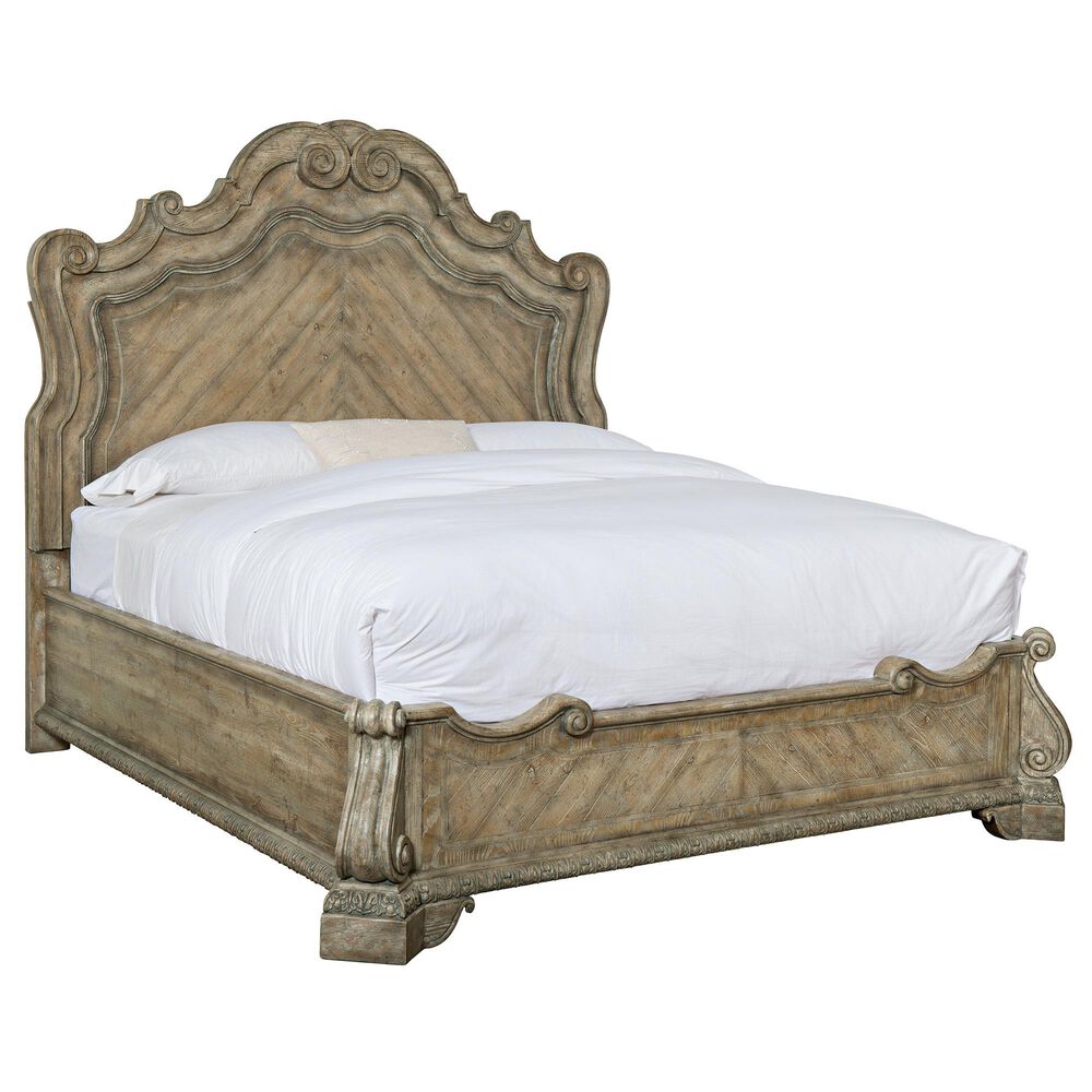Hooker Furniture Castella King Panel Bed in Antique Slate, , large