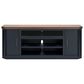 Ashley Landocken 84" Extra Large TV Stand in Light Brown and Dark Sate Blue, , large