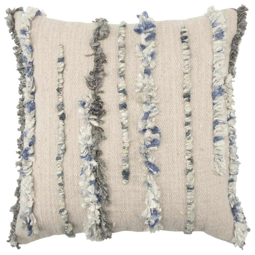 Rizzy Home 20" x 20" Pillow Cover Natural, , large