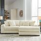 Signature Design by Ashley Lindyn 2-Piece Stationary Right Facing Sectional in Ivory, , large