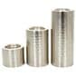 Maple and Jade Handmade Pillar Candle Holder in Silver (Set of 3), , large