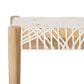 Safavieh Bandelier Bench with Off White Leather in Natural, , large