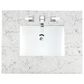 James Martin Vanities Bristol 36" Single Bathroom Vanity in Saddle Brown with 3 cm Eternal Jasmine Pearl Quartz Top and Rectangular Sink, , large