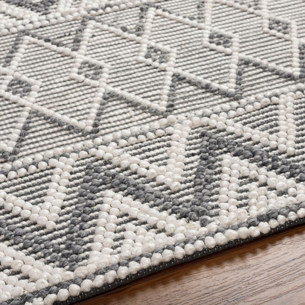 Surya Daffodil 2&#39;6&quot; x 8&#39; Light Grey Runner, , large