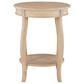 Linon Home Decor Aura Round Side Table in Natural, , large