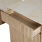 HOMLUX 83" Fluted Kitchen Island in Natural, , large