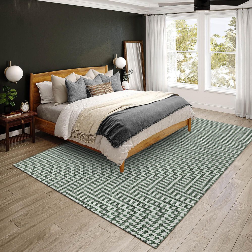Dalyn Rug Company Hinton 8&#39; x 10&#39; Green Indoor/Outdoor Area Rug, , large