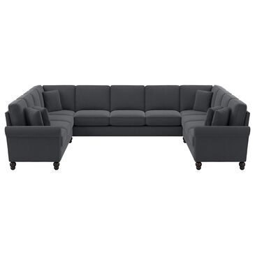 Bush Coventry 5-Piece 137" U-Shaped Sectional in Dark Gray, , large