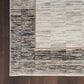 Nourison Desire Abstract 2"3" x 7"6" Grey and Black Runner, , large