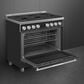 SMEG Professional 36" Gas Range in Matte Black, , large