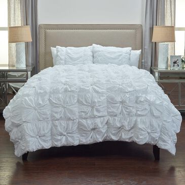 Rizzy Home Solid 68" x 86" Quilt in White , , large