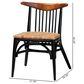 Baxton Studio Parthenia Side Chair in Black, Walnut Brown and Natural Brown, , large