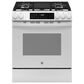 GE Appliances 2-Piece Kitchen Packages with 30" Slide-In Gas Range and 1.9 Cu. Ft. Over-the-Range Microwave Oven in White, , large