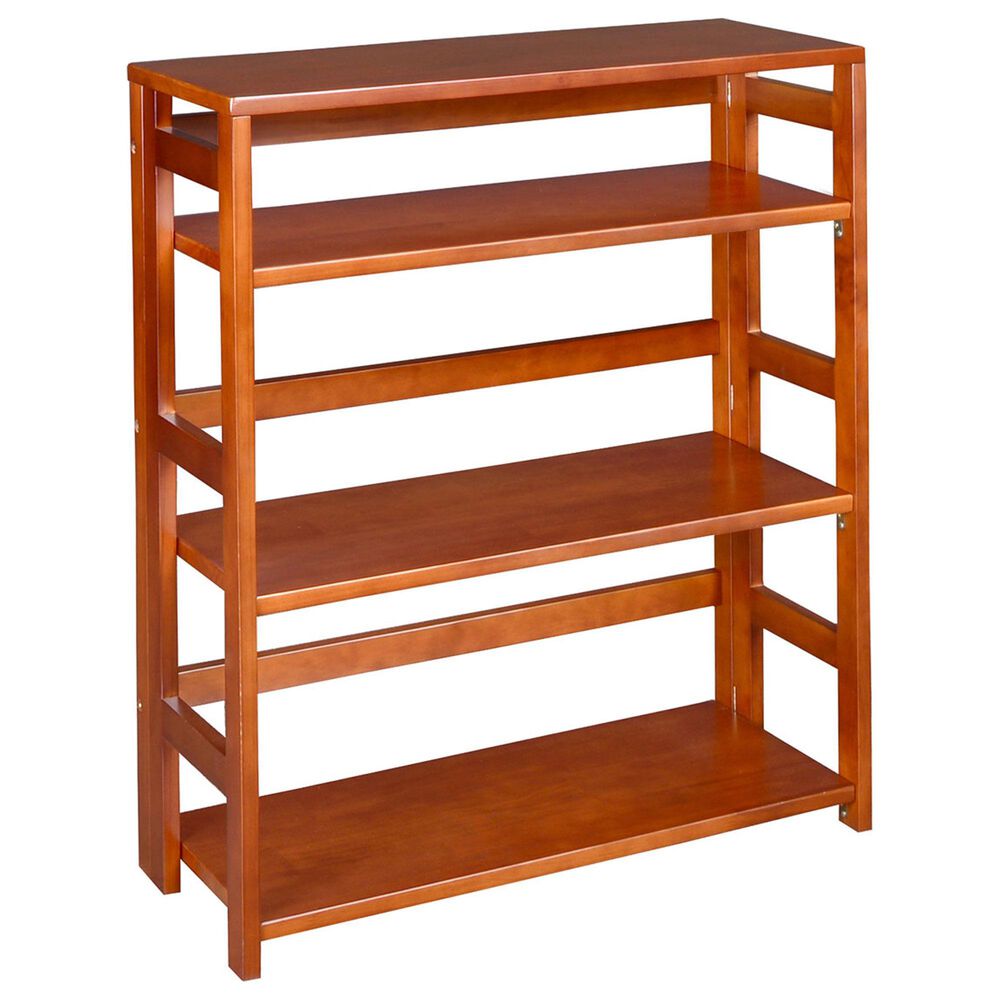 Regency Global Sourcing Flip Flop 34" Folding Bookcase in Cherry, , large