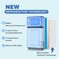 HOMLUX 3.5 Cu. Ft. Top Freezer Refrigerator with Adjustable Thermostat in Silver, , large