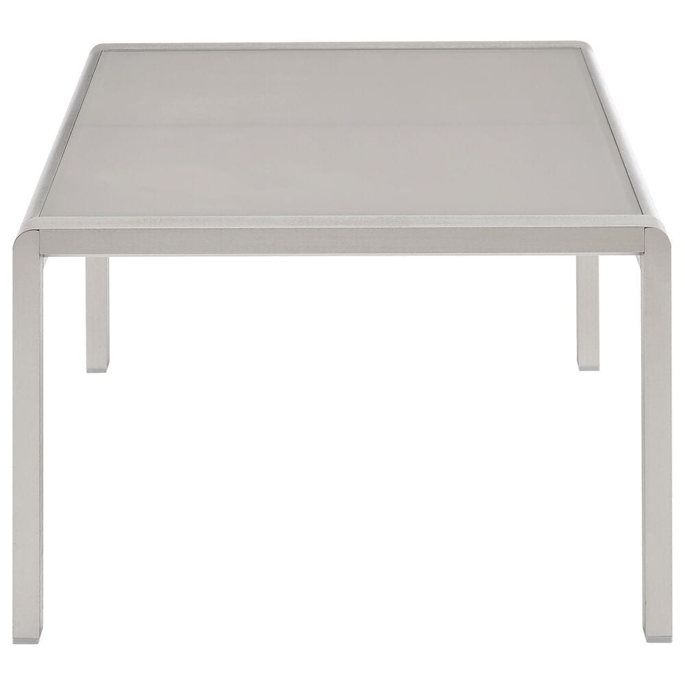 Linon Home Decor Karah Outdoor Anodized Coffee Table in Grey, , large