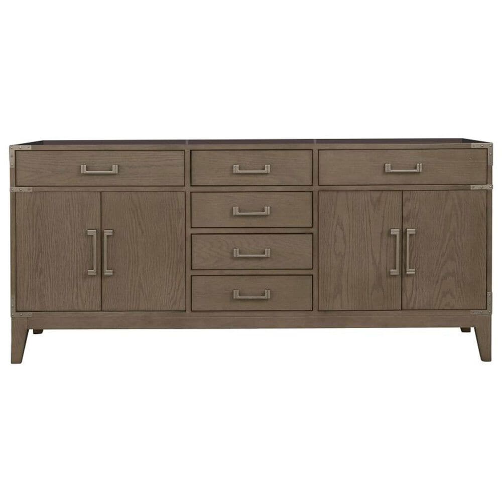 Lexora Home Laurel 72&quot; Double Bathroom Vanity in Grey Oak with White Quartz Top and Rectangular Sinks, , large