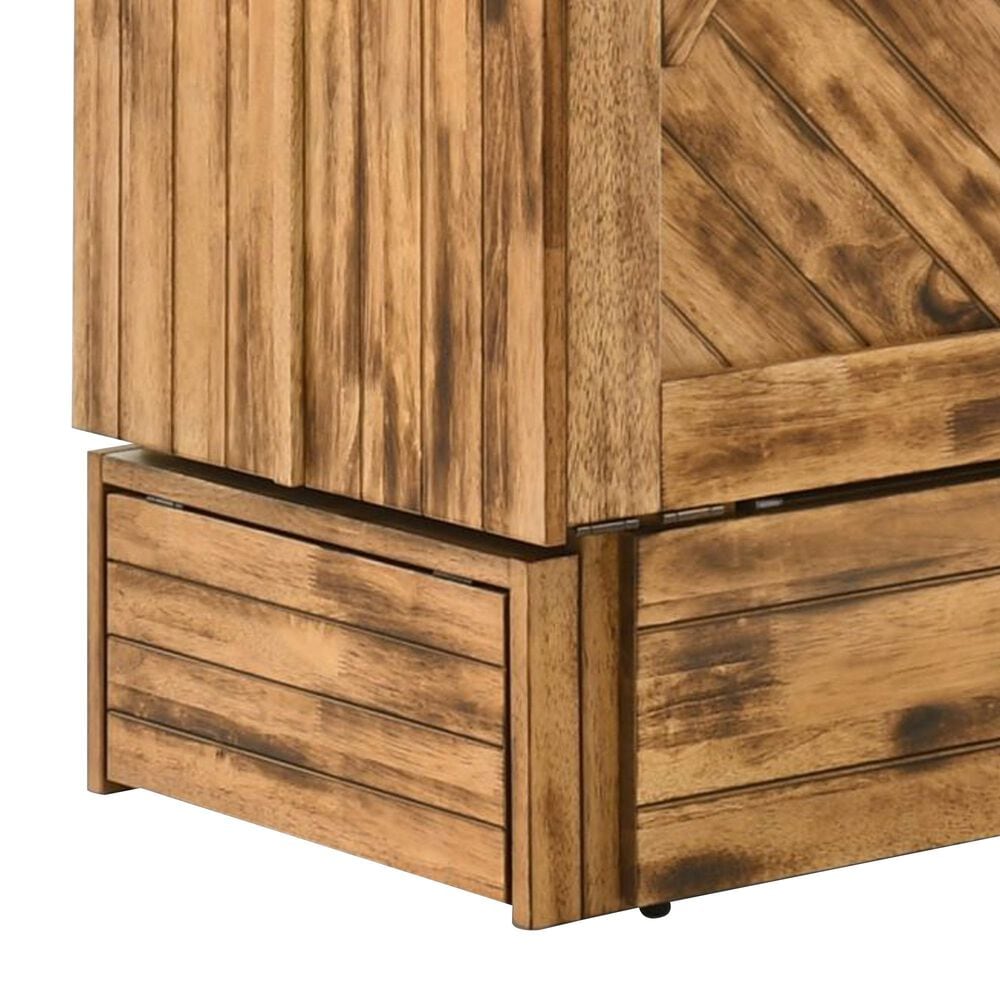 New Day Furniture Ranchero Queen Murphy Cabinet in Bakar with Mattress , , large