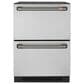 Cafe Under Counter Refrigeration Handle Kit in Brushed Black, , large