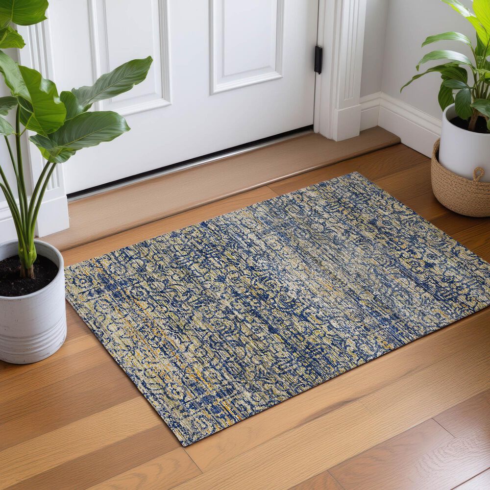 Dalyn Rug Company Vico VC9 Navy 1'8" x 2'6" Area Rug, , large