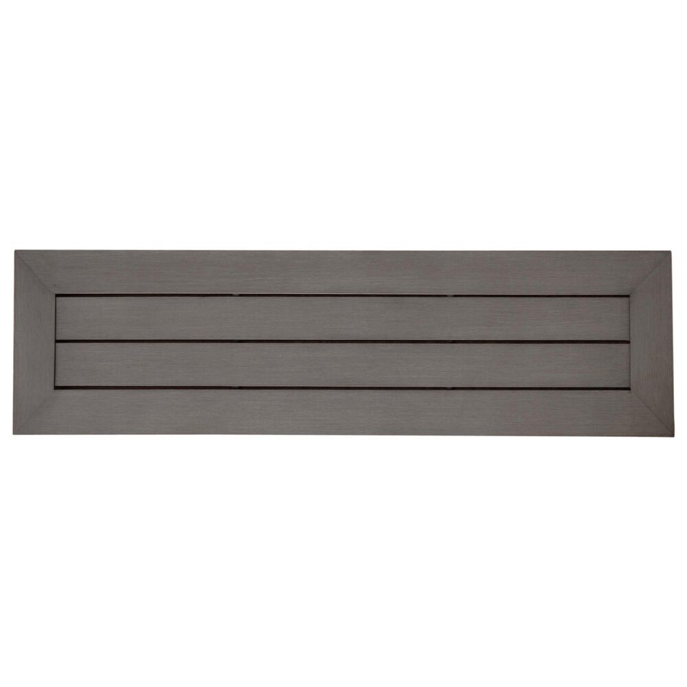 Hearth and Haven Outdoor Dining Bench with X-Shape Legs in Dark Gray, , large