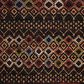 Safavieh Amsterdam AMS108P-3 3" x 5" Black/Multi Area Rug, , large