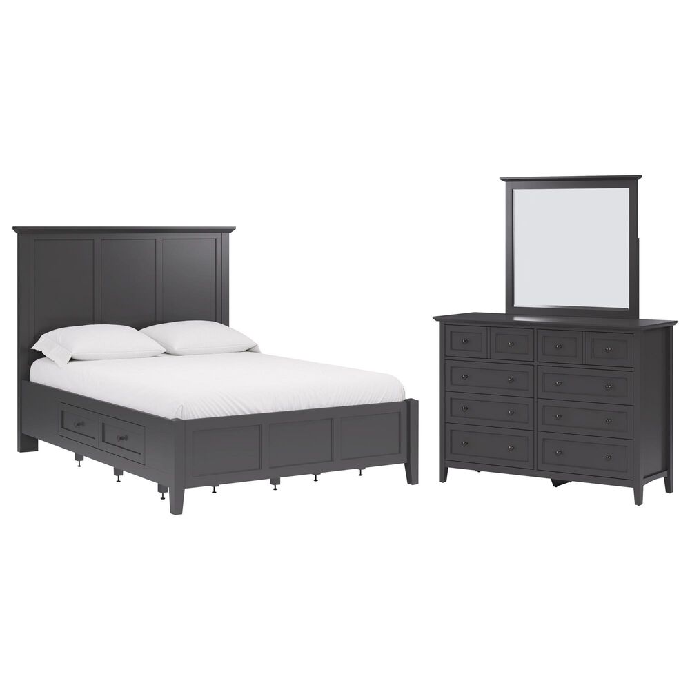 Urban Home Grace 3-Piece King Bedroom Set in Raven, , large