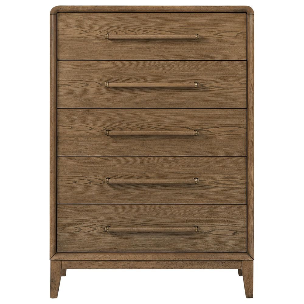 Sterling Timber Elure 4 Piece Twin Panel Bedroom Set in Latte, , large