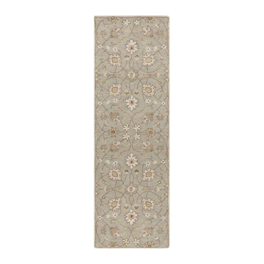 Surya Caesar CAE-1121 3" x 12" Khaki, Gray and Grass Runner, , large