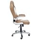 Rta Products Llc High Back Executive Sport Race Office Chair with Flip-Up Arms in Camel, , large