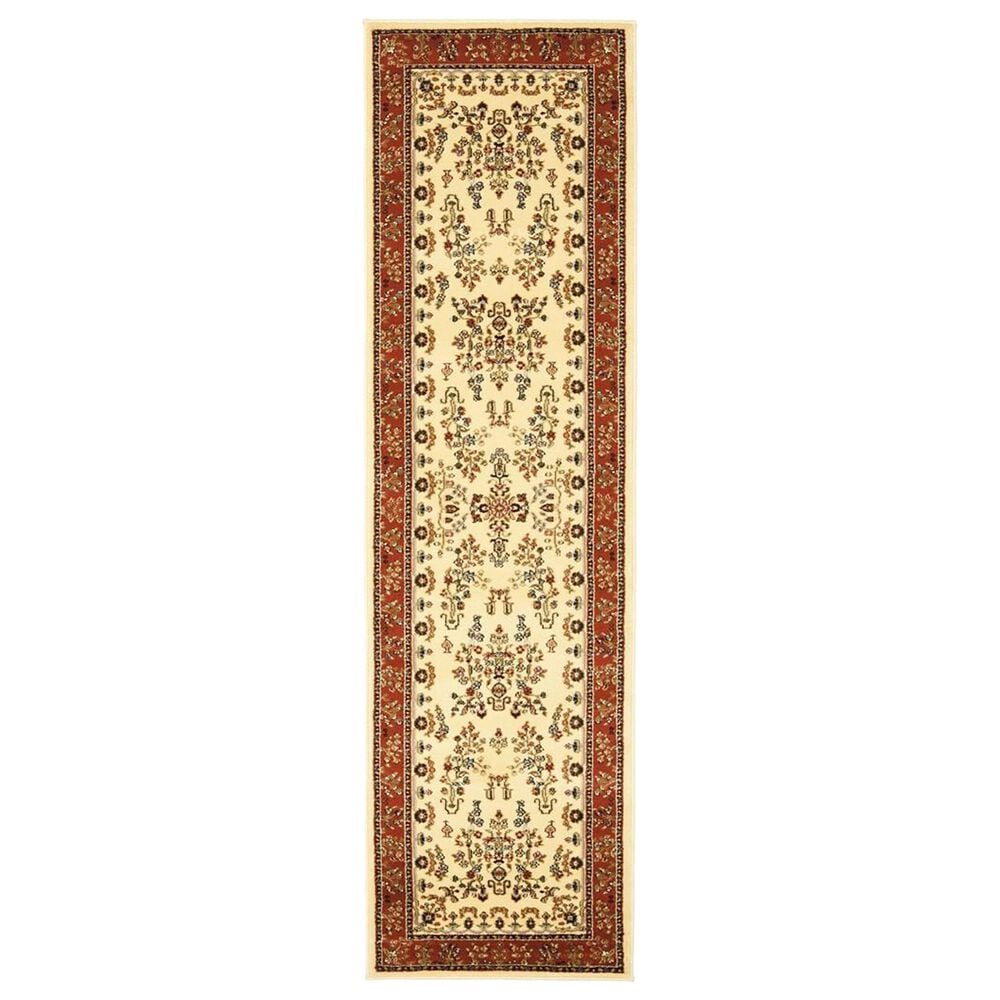 Safavieh Lyndhurst LNH331 2"3" x 8" Ivory and Rust Runner, , large