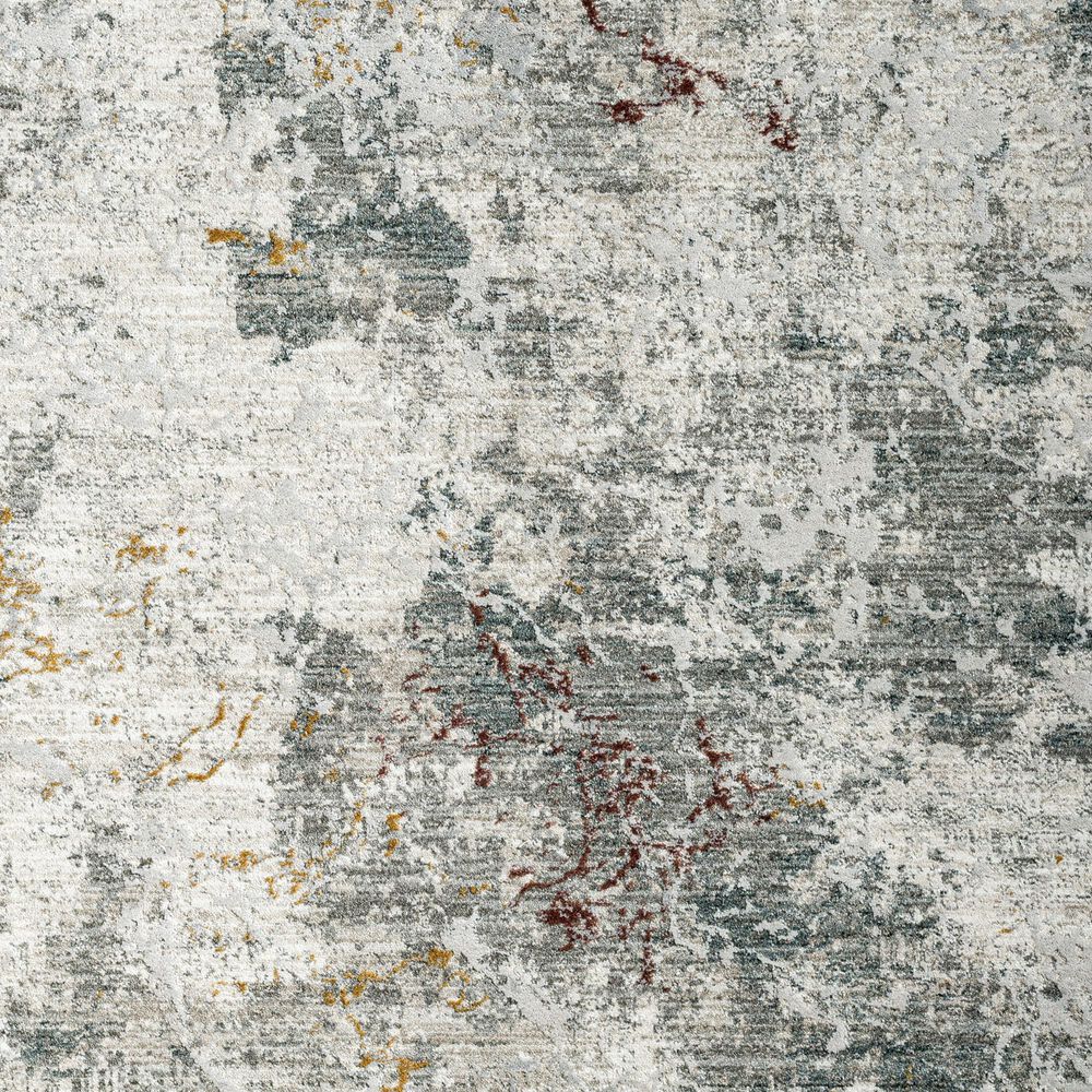 Surya Dresden White, Gray, Medium Gray, Light Slate, Rust and Mustard 5' x 7'5" Area Rug, , large