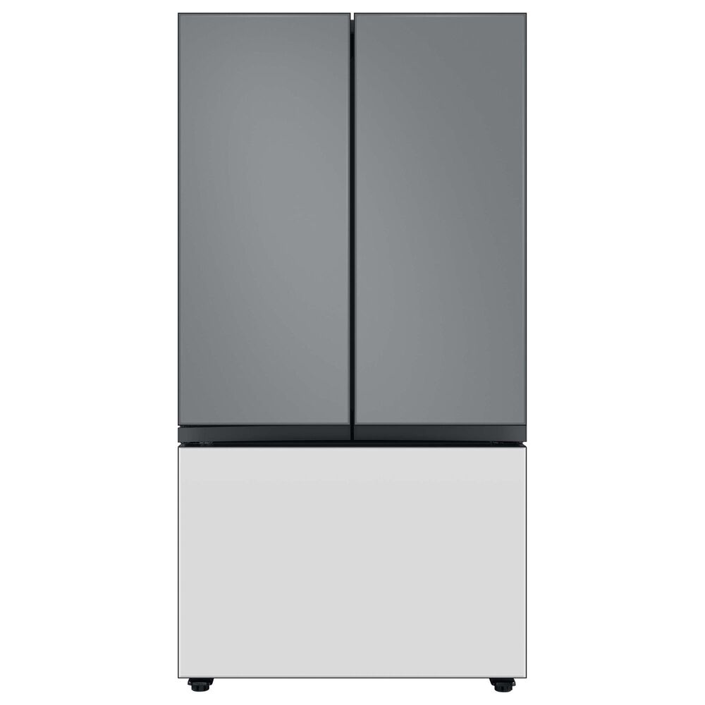 Samsung Bespoke Bespoke 3-Door French Door Refrigerator Bottom Panel in White Glass, , large