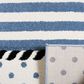 Safavieh Carousel 2"3" x 10" Ivory and Navy Kids Runner, , large