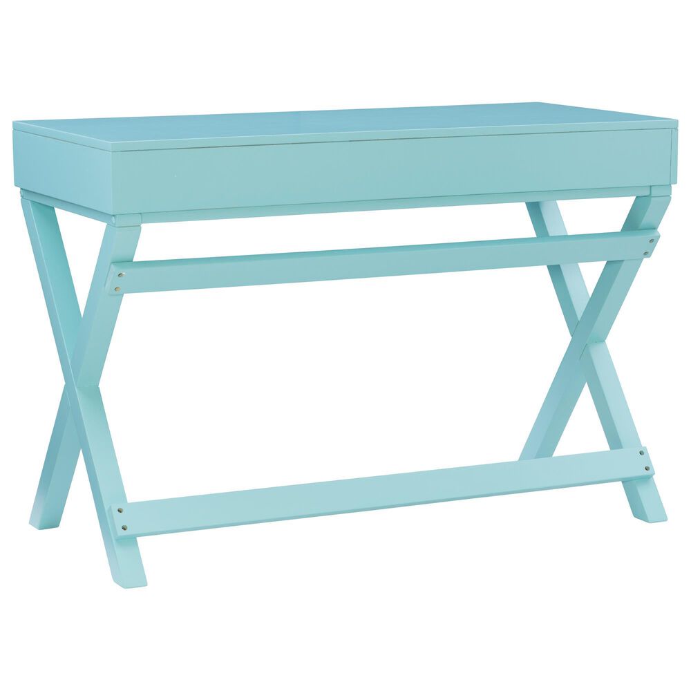 Linon Home Decor Peggy Writing Desk in Baby Blue, , large