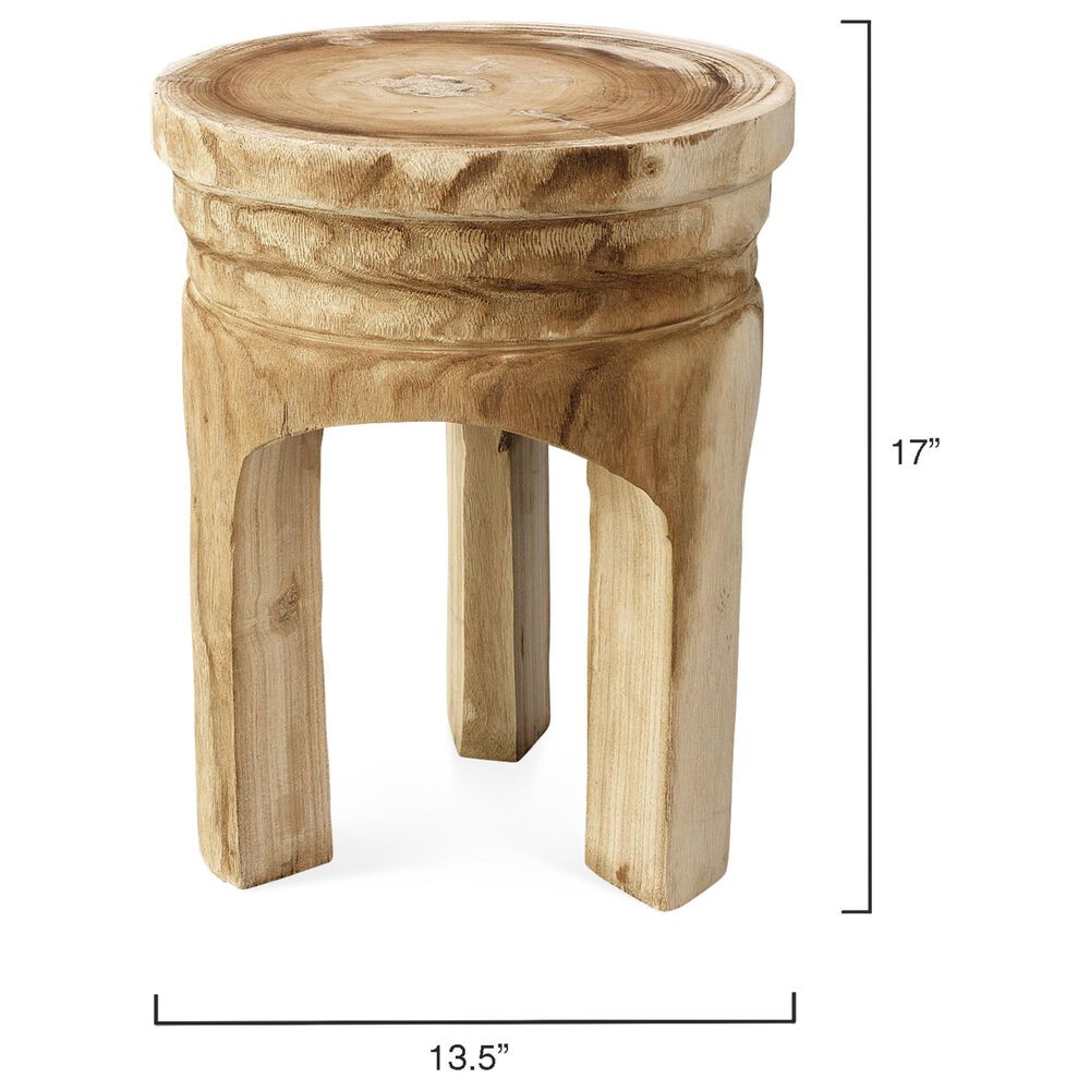 Splendor Living Eastbrook Wood Side Table in Natural, , large