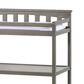 Foundations Worldwide Hampton Flat Top Baby Changing Table in Dapper Gray, , large