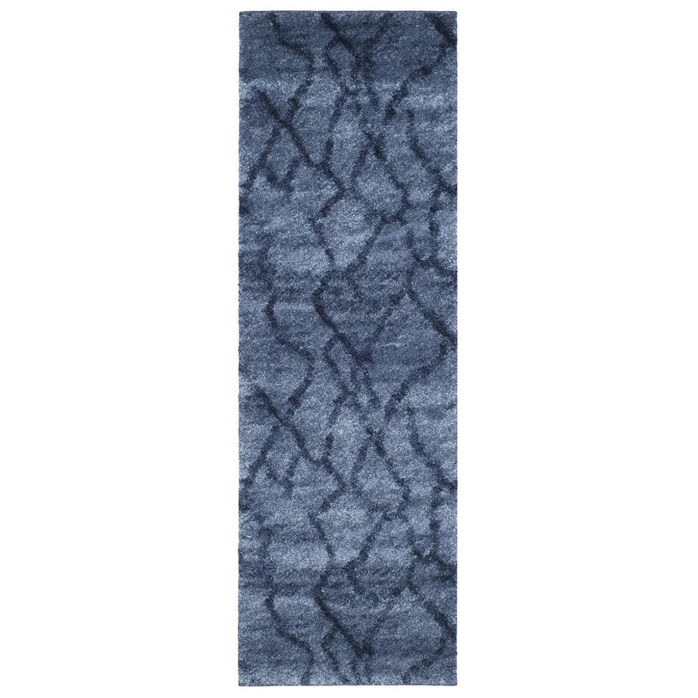 Safavieh Retro RET2144-6570 2"3" x 7" Blue and Dark Blue Runner, , large