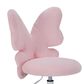 Impressions Vanity Kids" Alexia Swivel Vanity Chair with Pink Cushion in Silver, , large