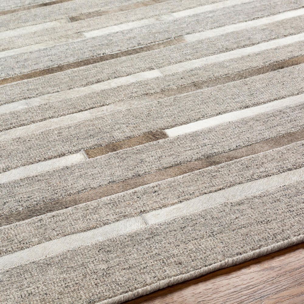 Surya Eloquent 10&#39; x 14&#39; Light Gray, Light Beige and Black Area Rug, , large