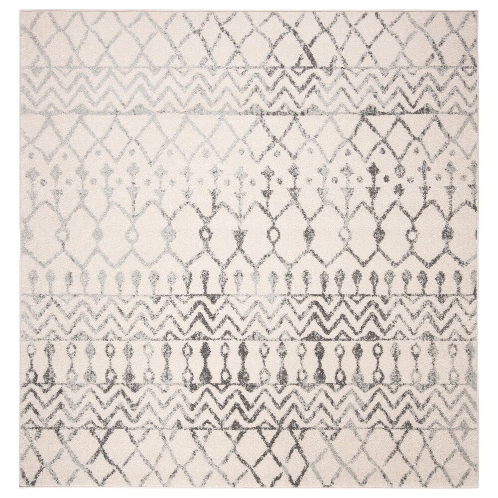 Safavieh Tulum TUL270A 6"7" Square Ivory and Grey Area Rug, , large
