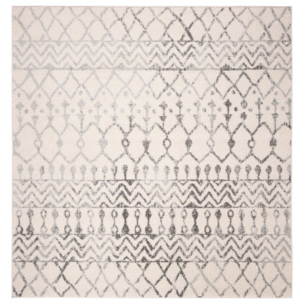 Safavieh Tulum TUL270A 6"7" Square Ivory and Grey Area Rug, , large