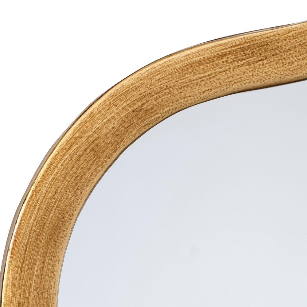 Splendor Living Cranford Wavy Wall Mirror in Antique Brass, , large