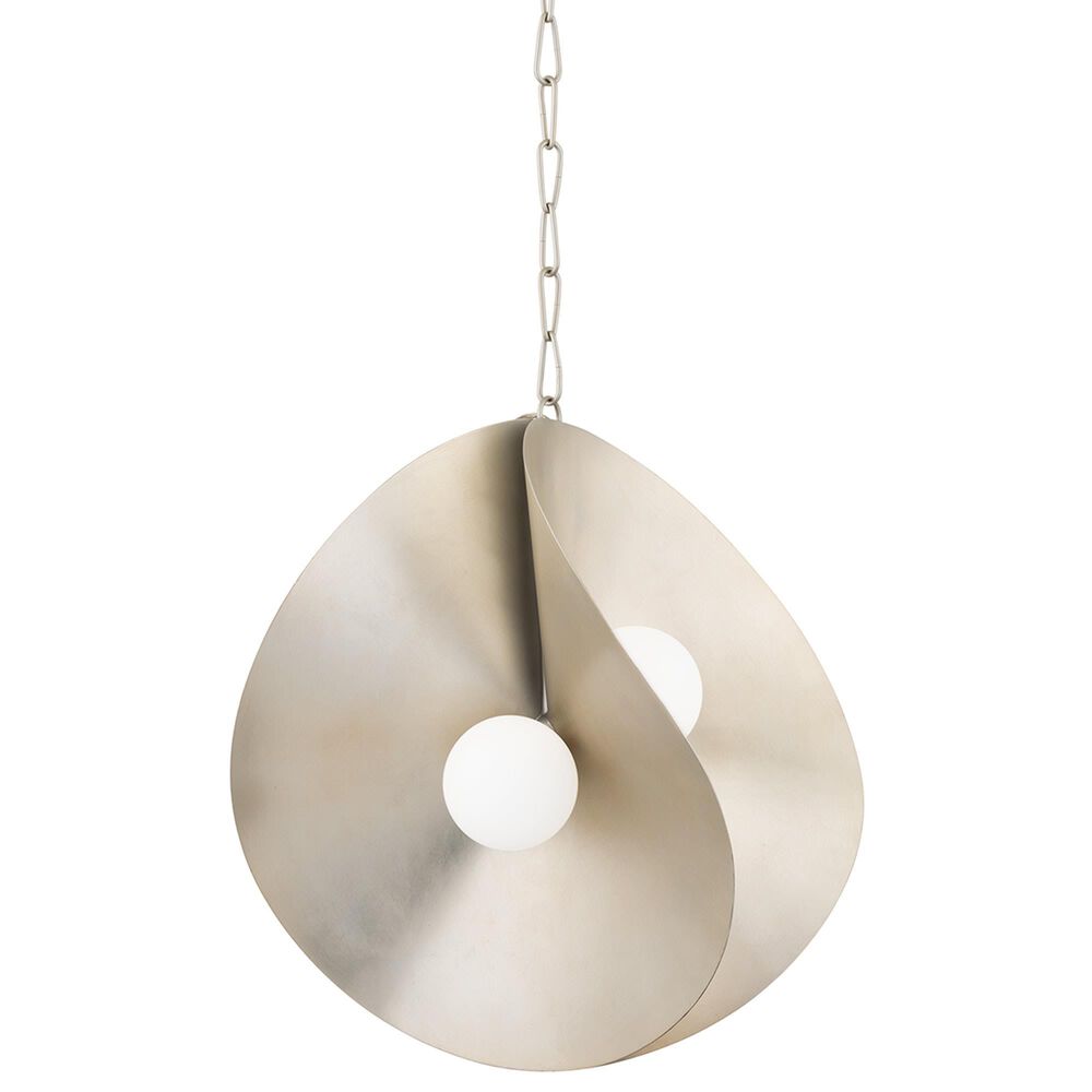 Corbett Lighting Peony 24" 4-Light Pendant in Warm Silver Leaf, , large