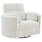 Ashley Gosaldo Power Swivel Glider Recliner in Silver, , large