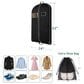 HOMLUX 43" Garment Bag with Shoe Storage in Black, , large